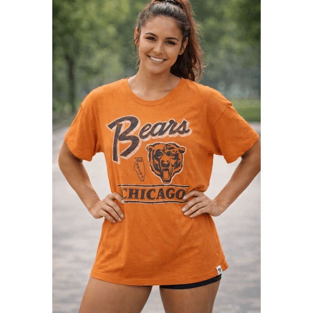 NFL Women’s Chicago Bears Graphic Tee – Orange Size S